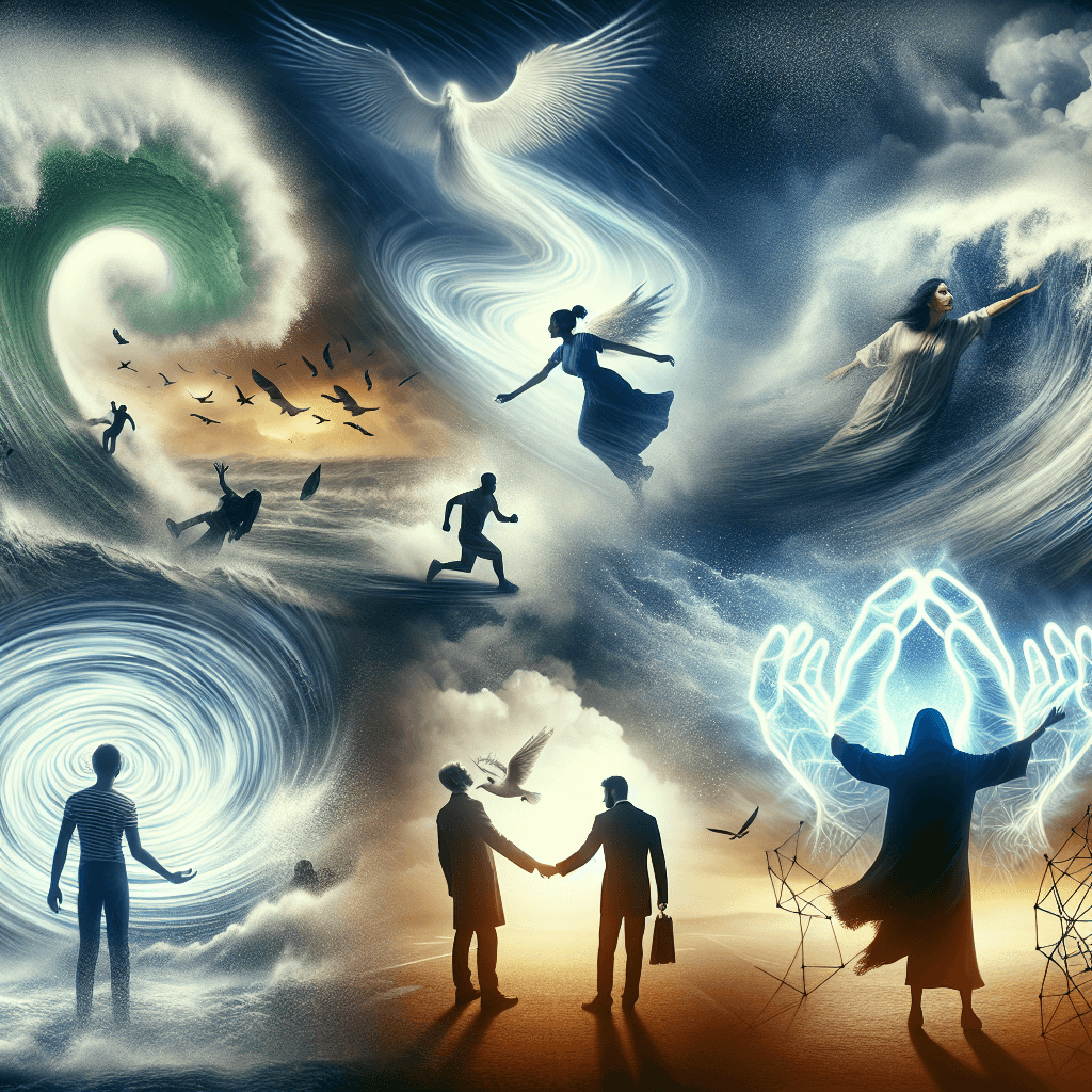 Why do people in crisis sometimes feel an unseen presence helping them?