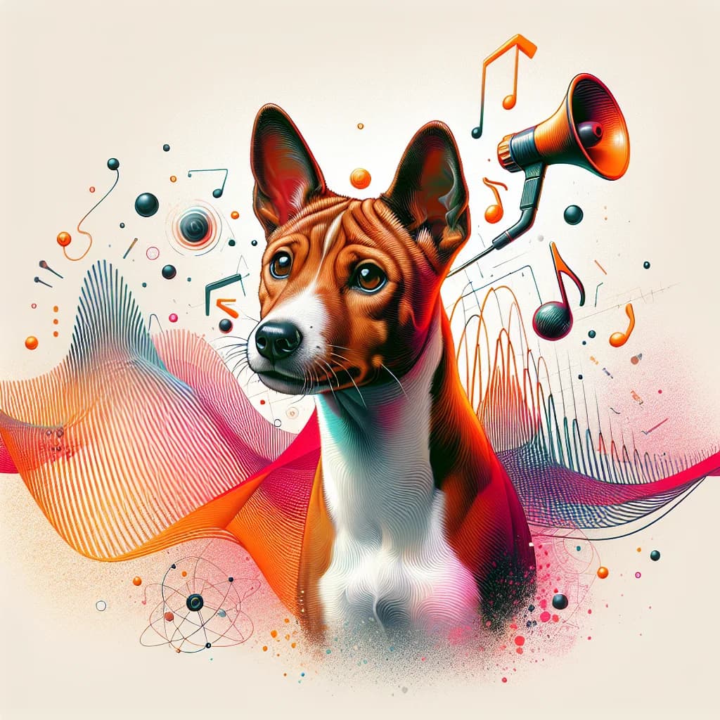 Why do pet Basenji dogs produce a unique yodel instead of a bark due to their unusually shaped larynx?