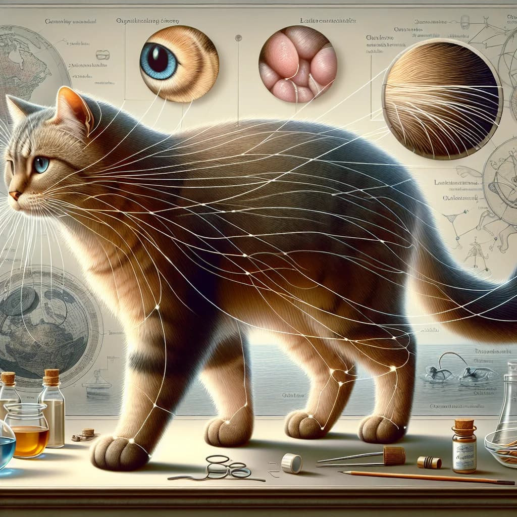 Why do pet cats have an extra set of whiskers on the back of their front legs?