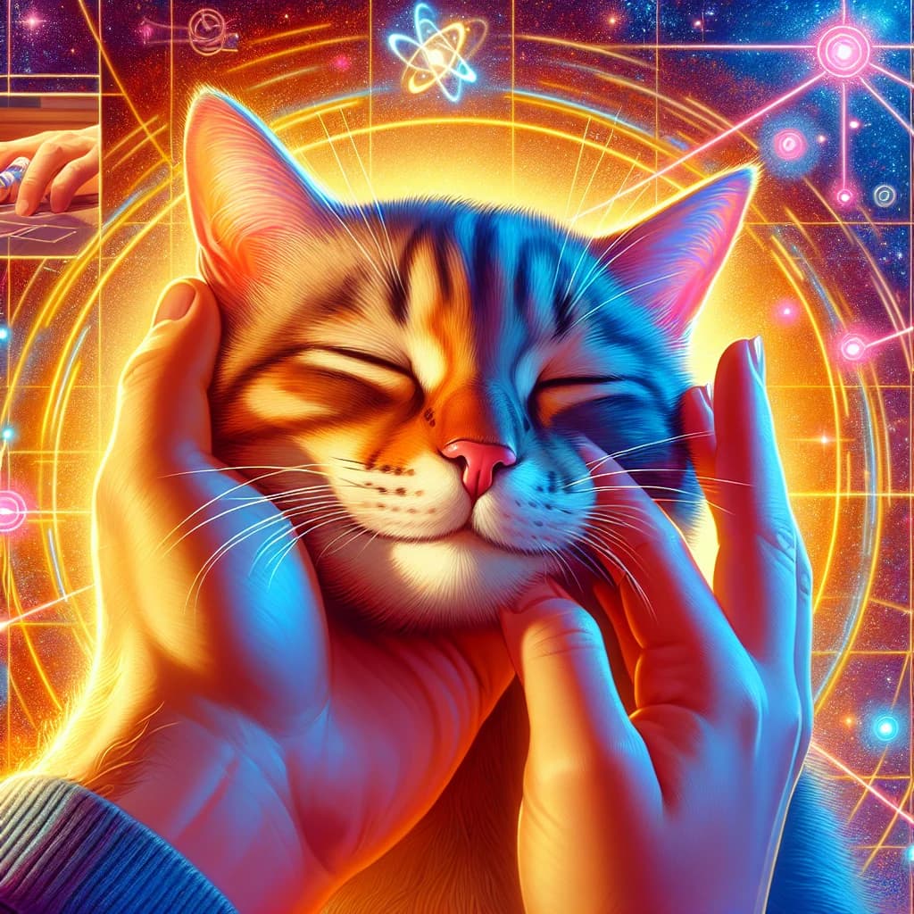 Why do pet cats perform a slow blink to communicate a sense of trust and safety with humans?