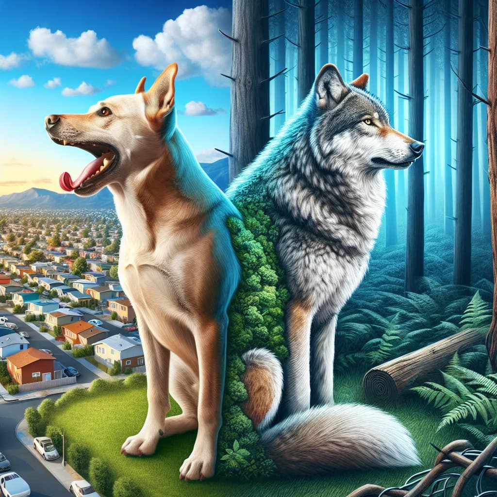 Why do pet dogs bark frequently as adults while their wild wolf ancestors almost never bark past puppyhood?