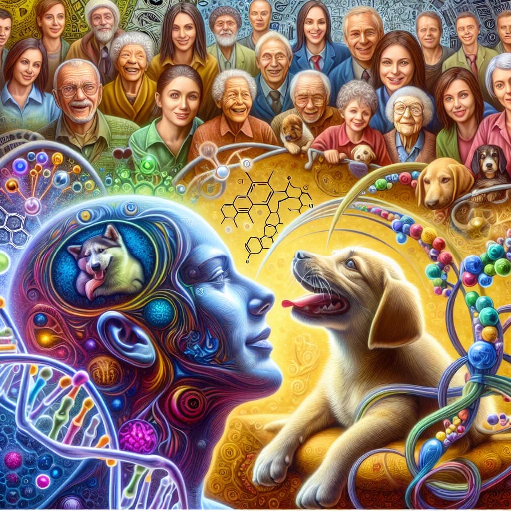 Why do pet dogs experience a surge of oxytocin simply by making eye contact with their human owners?