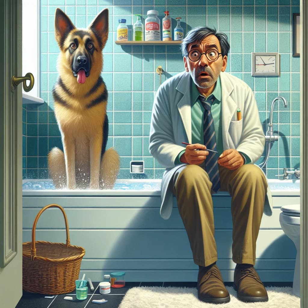 Why do pet dogs follow you into the bathroom to act as a lookout while you are potentially vulnerable?