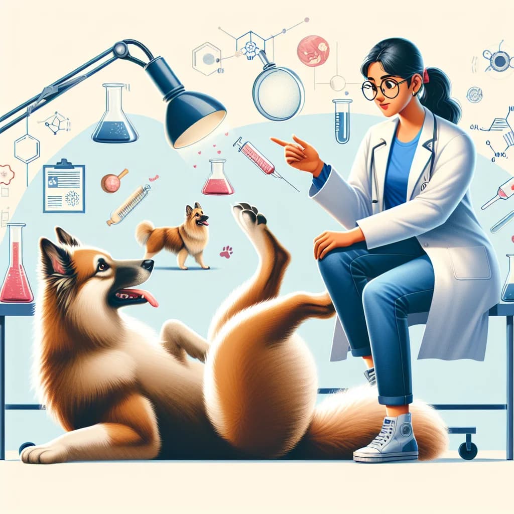 Why do pet dogs have an involuntary scratch reflex that makes their leg kick when their belly is rubbed?