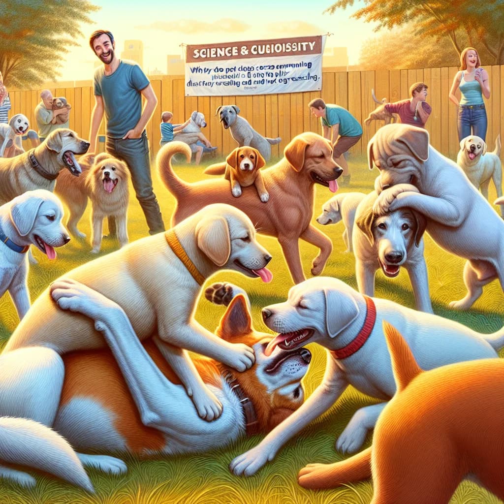 Why do pet dogs sneeze during play to communicate that their wrestling is friendly and not aggression?