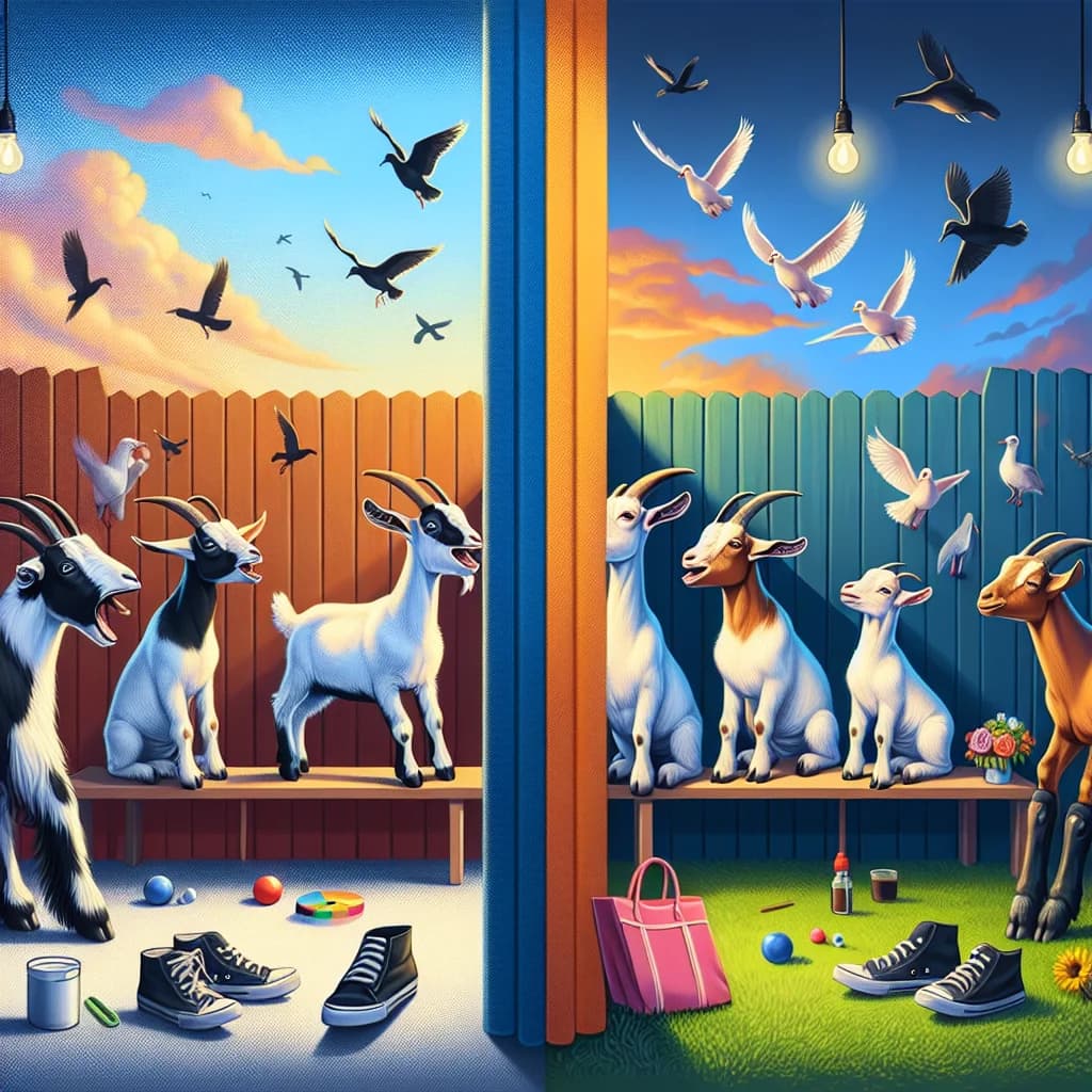 Why do pet goats develop unique vocal accents based on the specific social groups they live with?