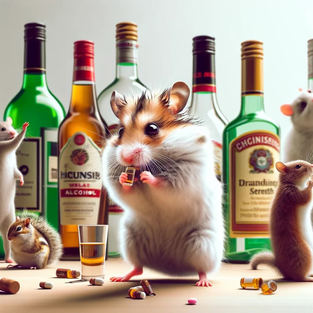 Why do pet hamsters have a biological tolerance for alcohol that allows them to outdrink most other mammals?