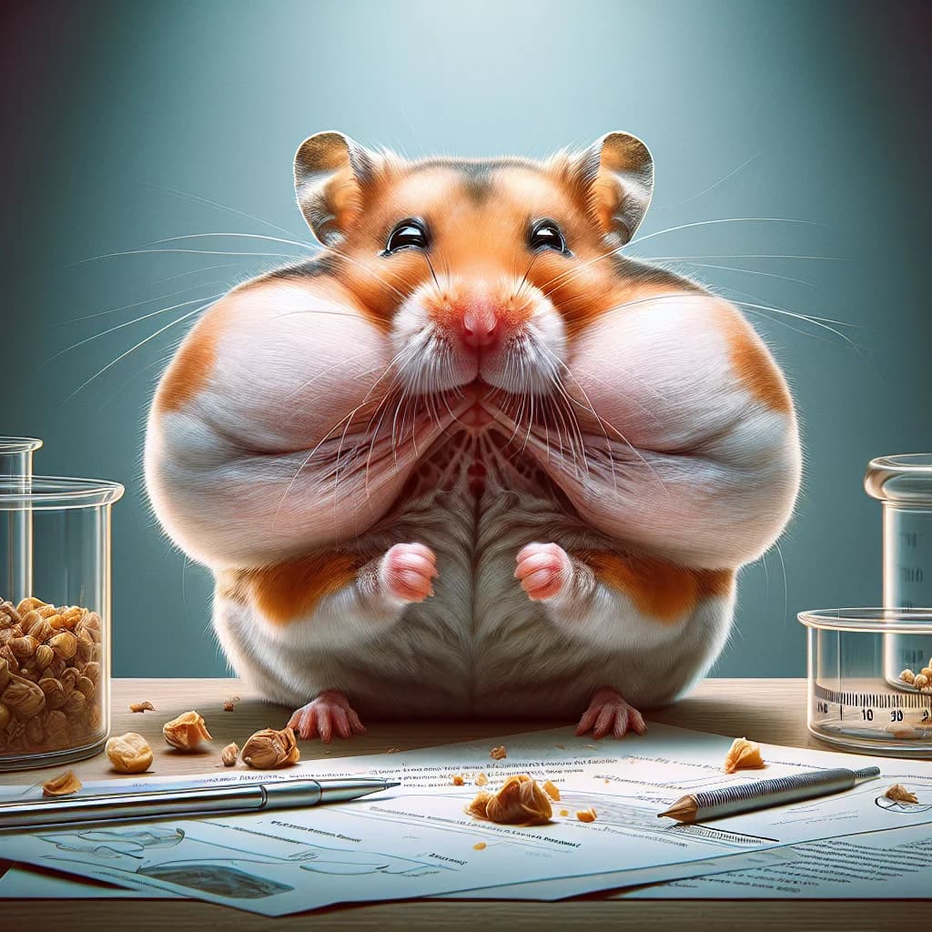 Why do pet hamsters possess specialized cheek pouches that can stretch and extend back to their shoulder blades?