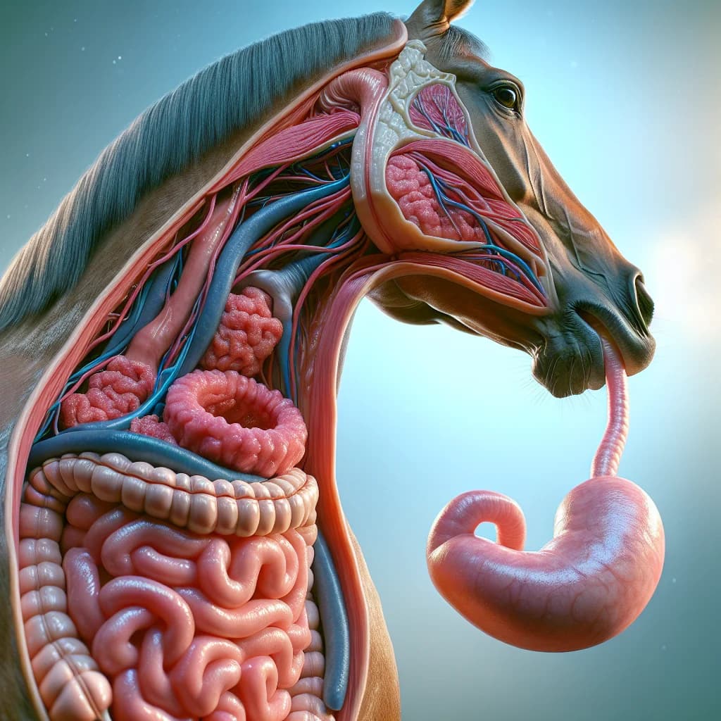Why do pet horses lack the anatomical ability to vomit even after ingesting something toxic?