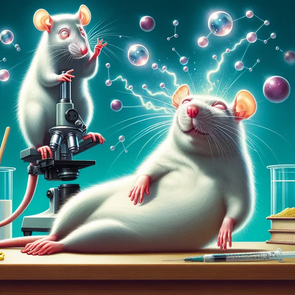 Why do pet rats perform a bizarre eye vibration called boggling when they are feeling extremely content?