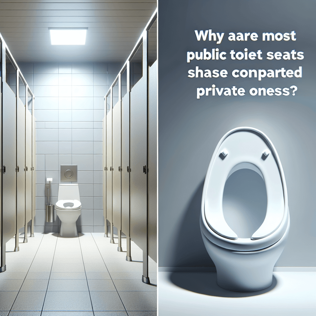 Why do so many public restrooms have U-shaped toilet seats instead of fully round ones?