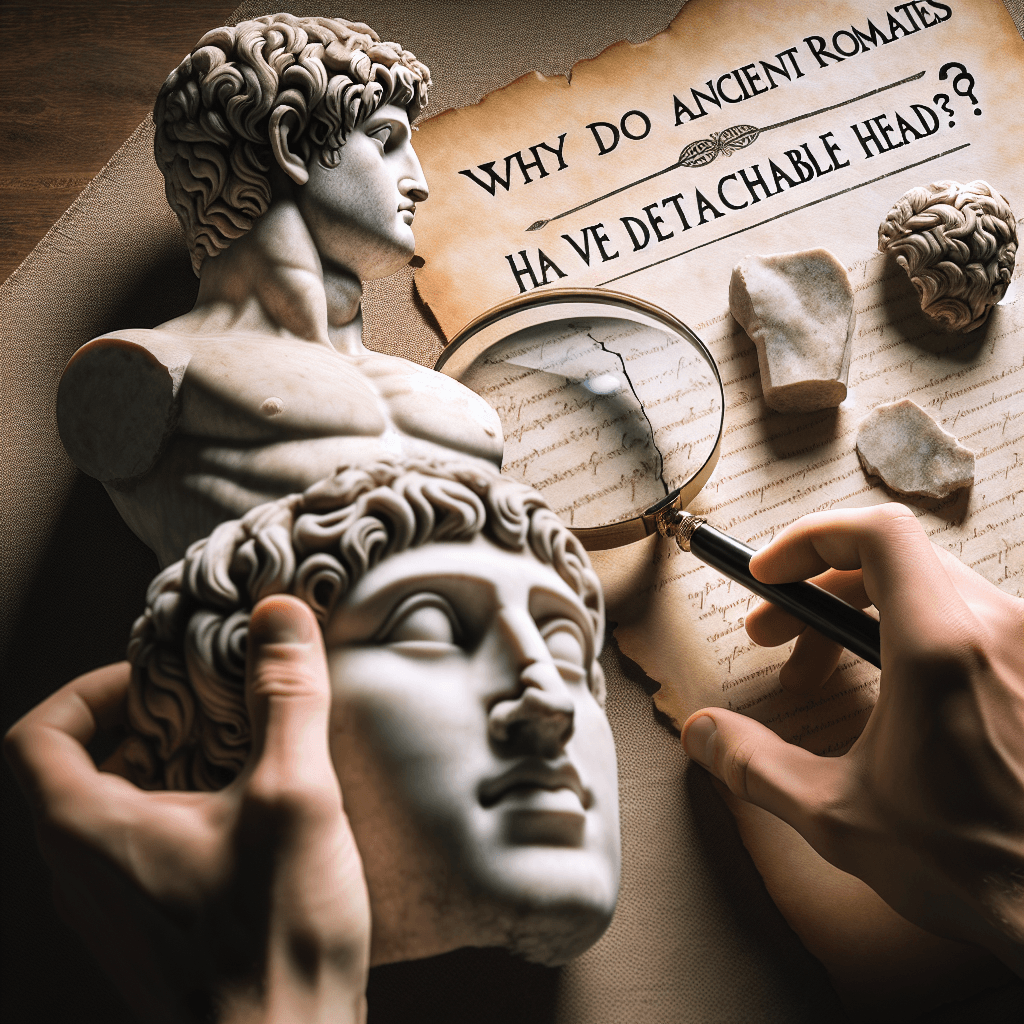 Why do some ancient Roman statues have detachable heads?