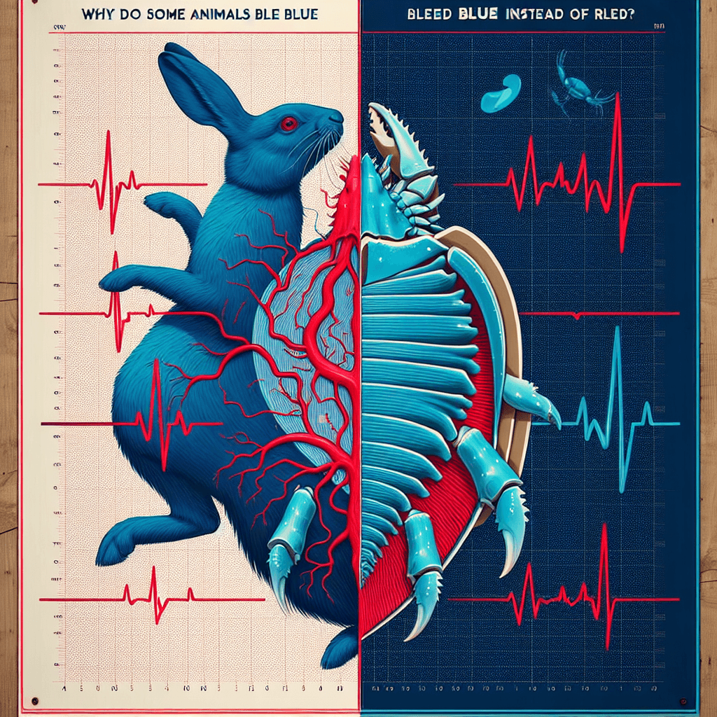 Why do some animals bleed blue instead of red?