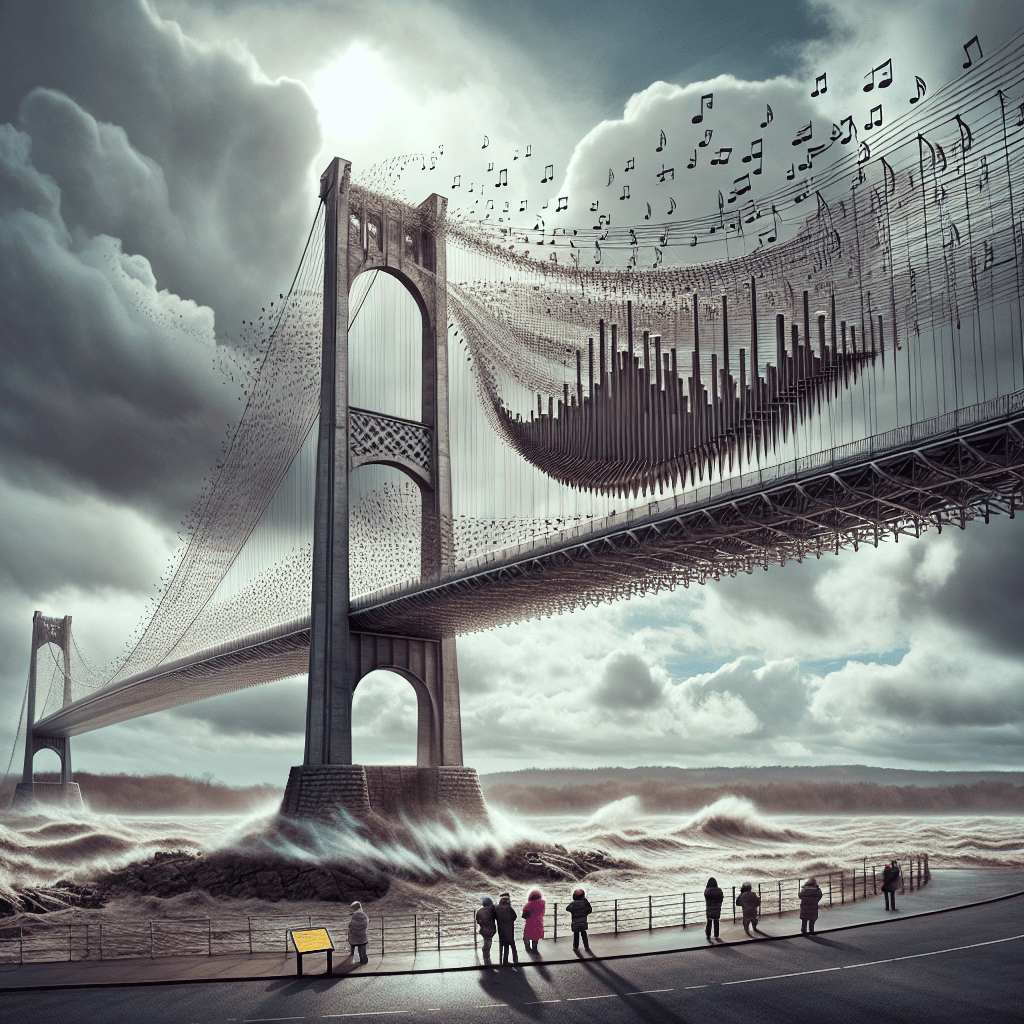 Why do some bridges mysteriously sing or hum loudly on windy days?