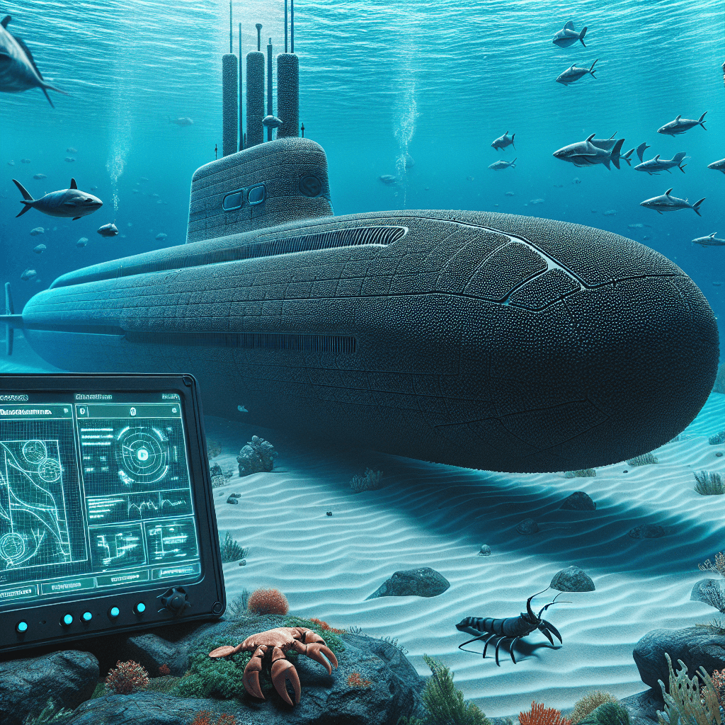Why do some military submarines have a rubber-like coating that makes them look lumpy?