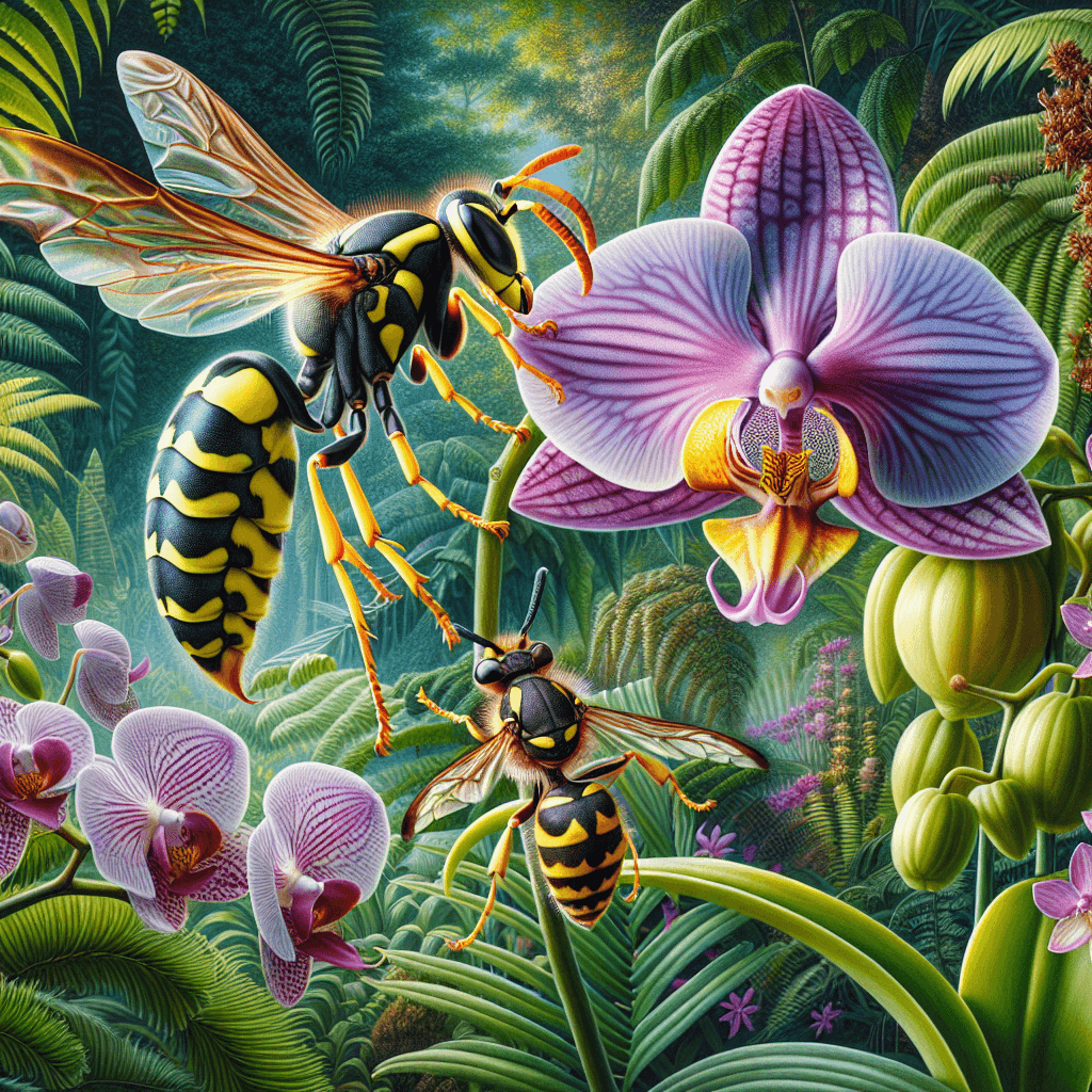 Why do some orchids deceive male wasps into trying to mate with them?