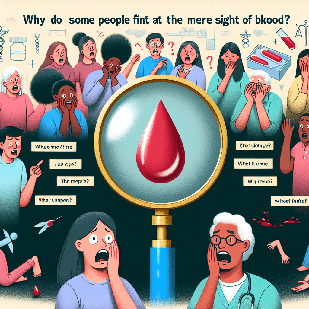 Why do some people faint at the mere sight of blood?