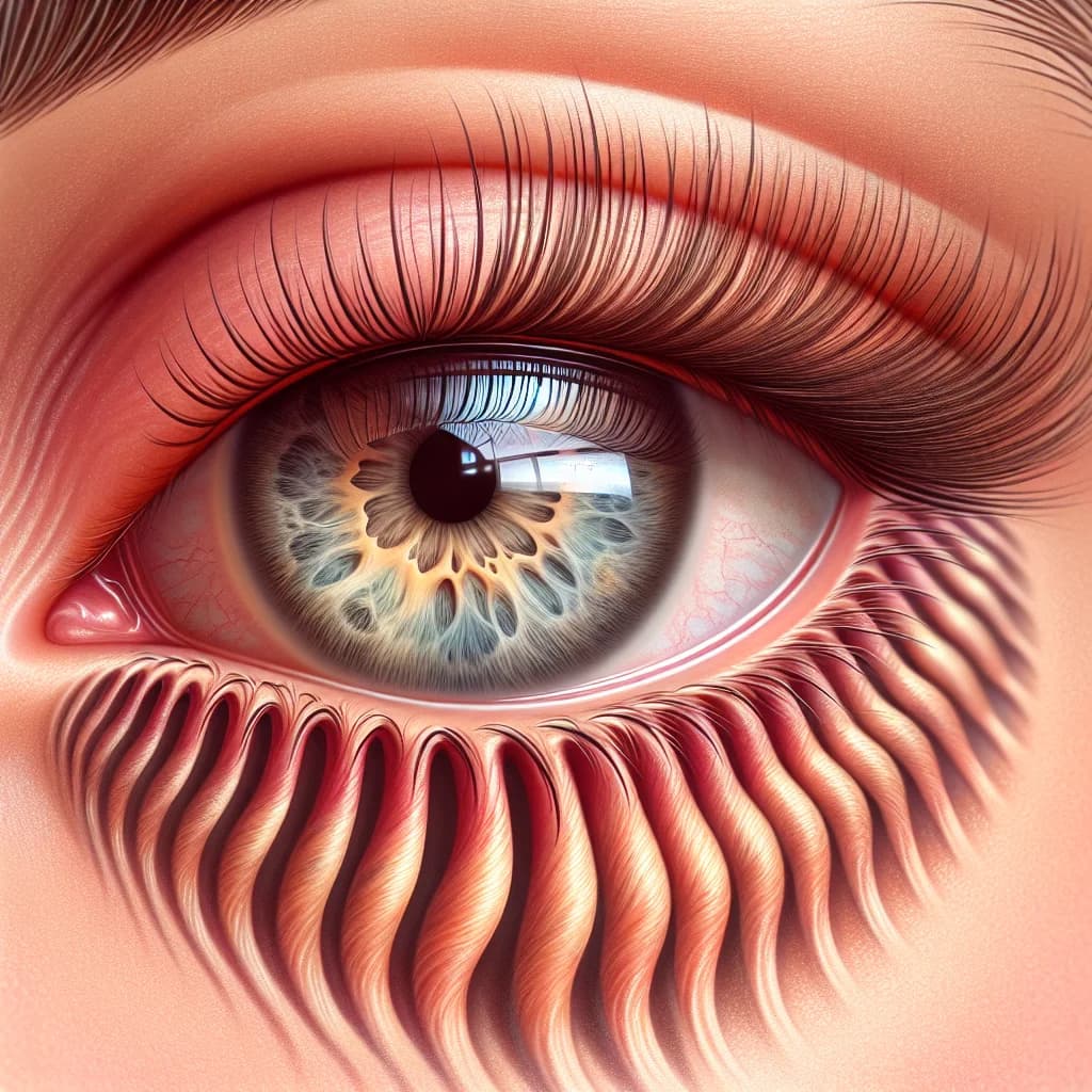 Why do some people possess a genetic mutation that causes them to grow a second row of eyelashes?