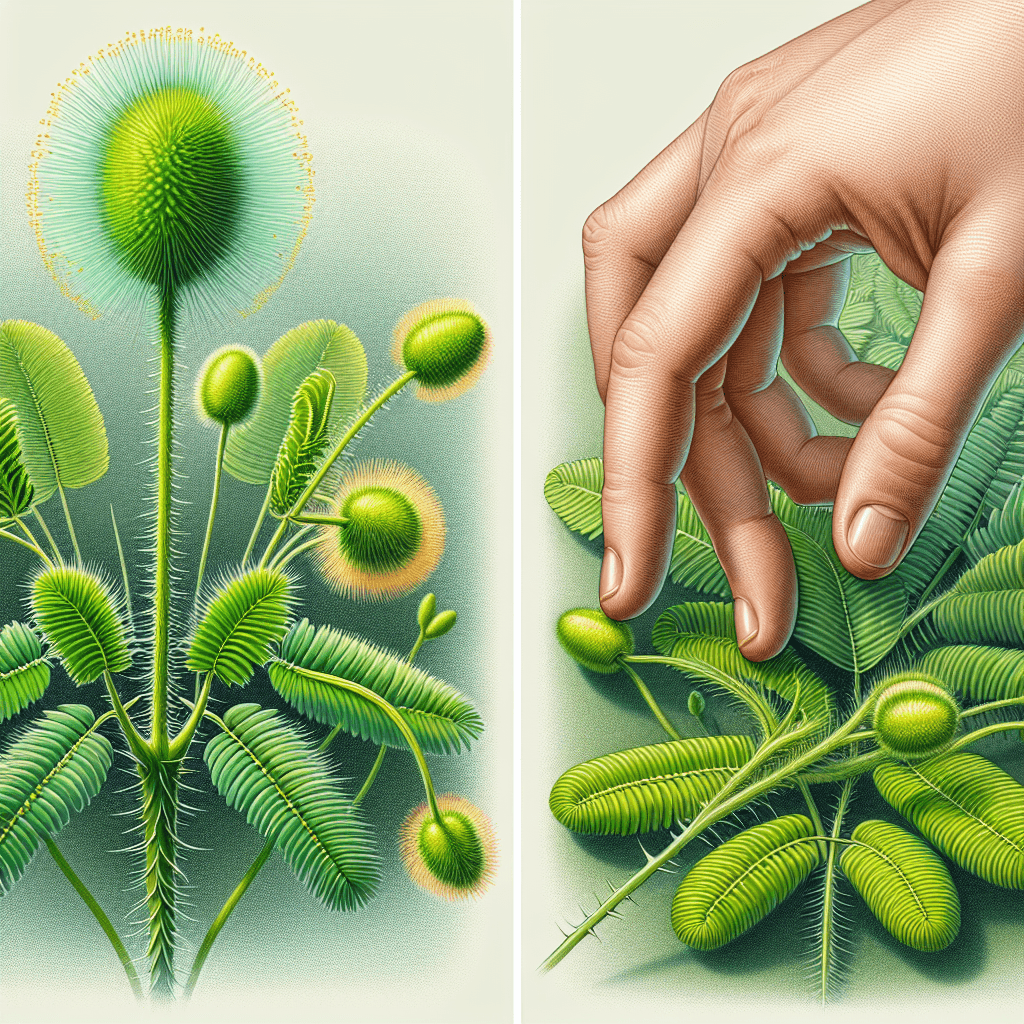 Why do some plants instantly curl up when they are touched?