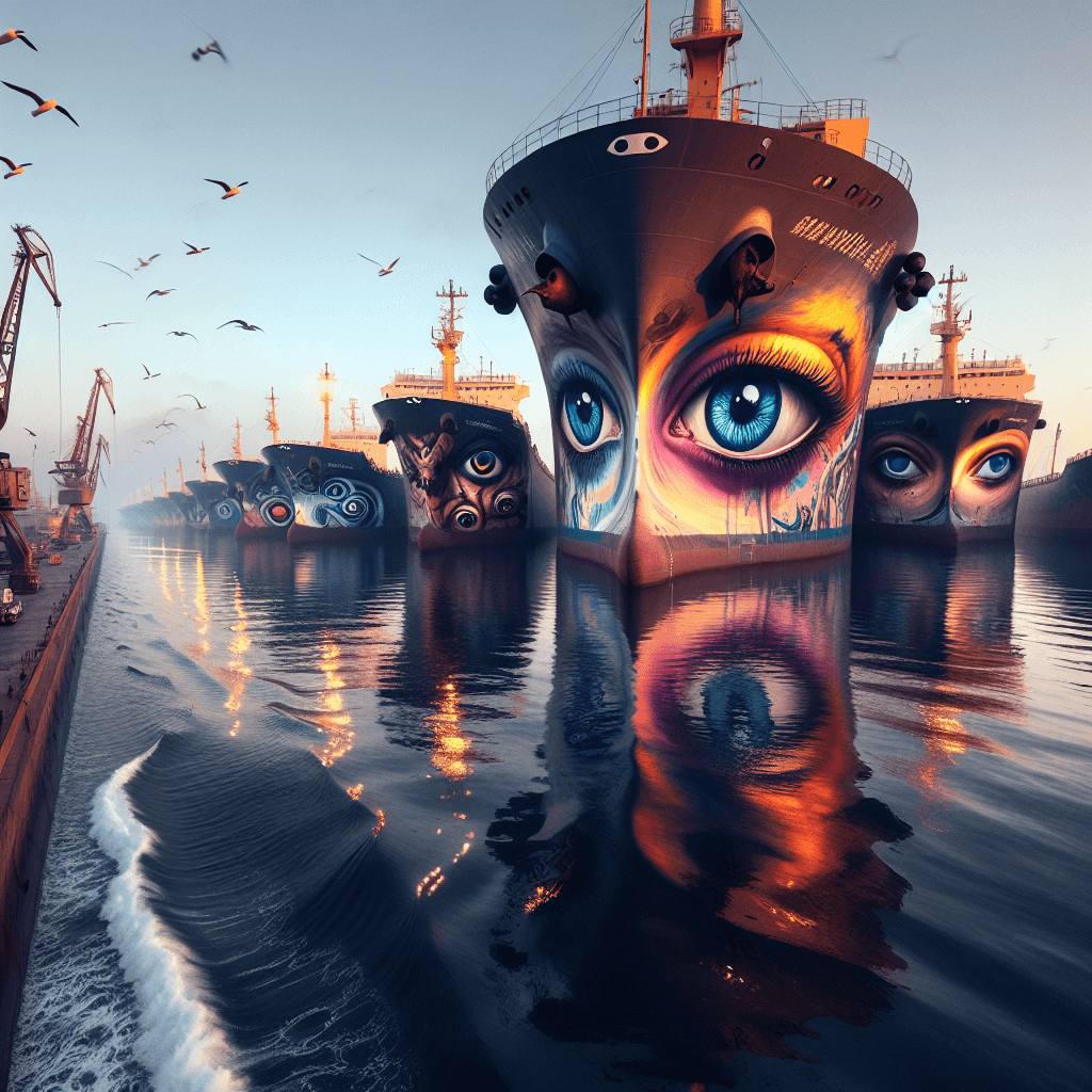 Why do some ships have giant eyes painted on their bows?