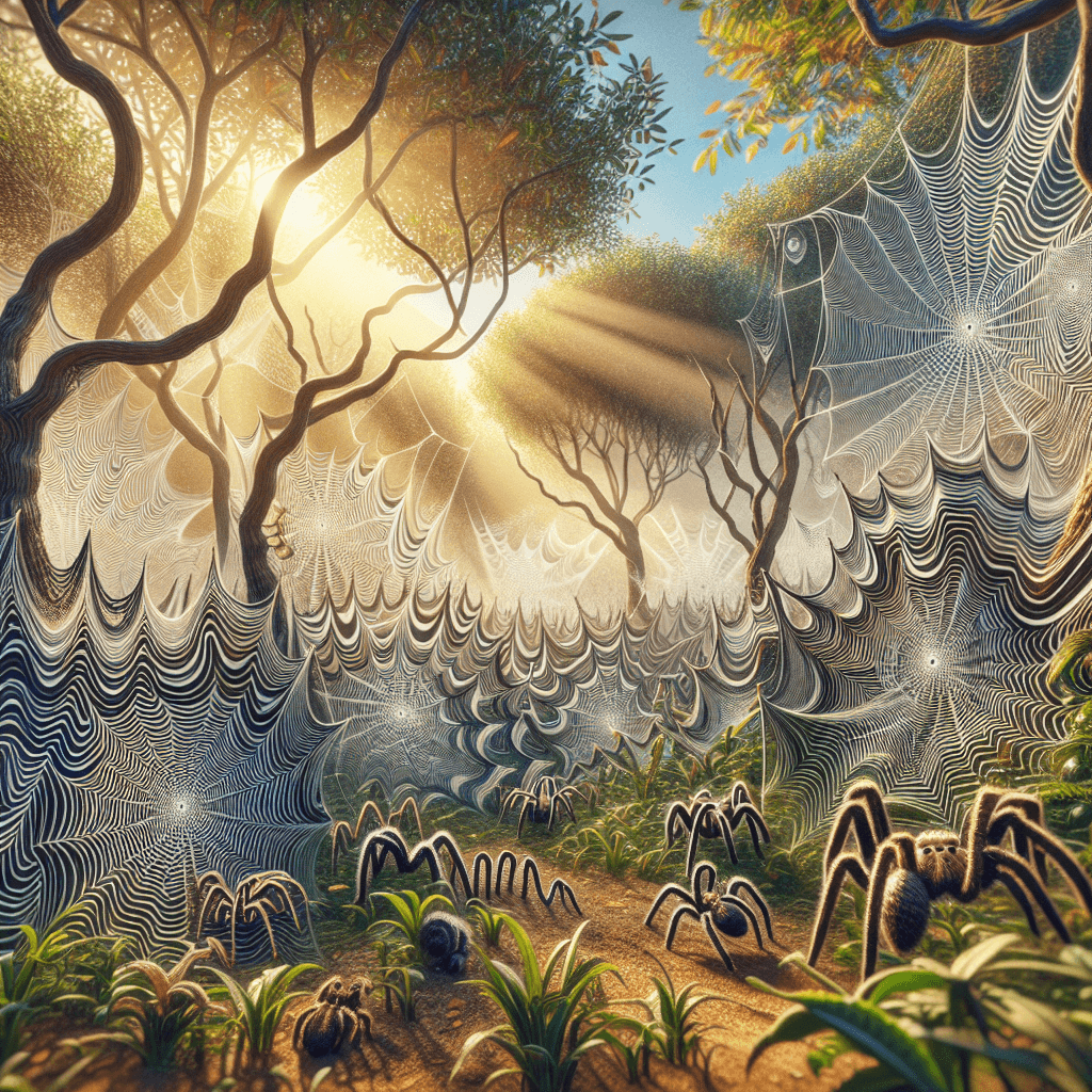 Why do some spiders write strange zigzag patterns into their webs?