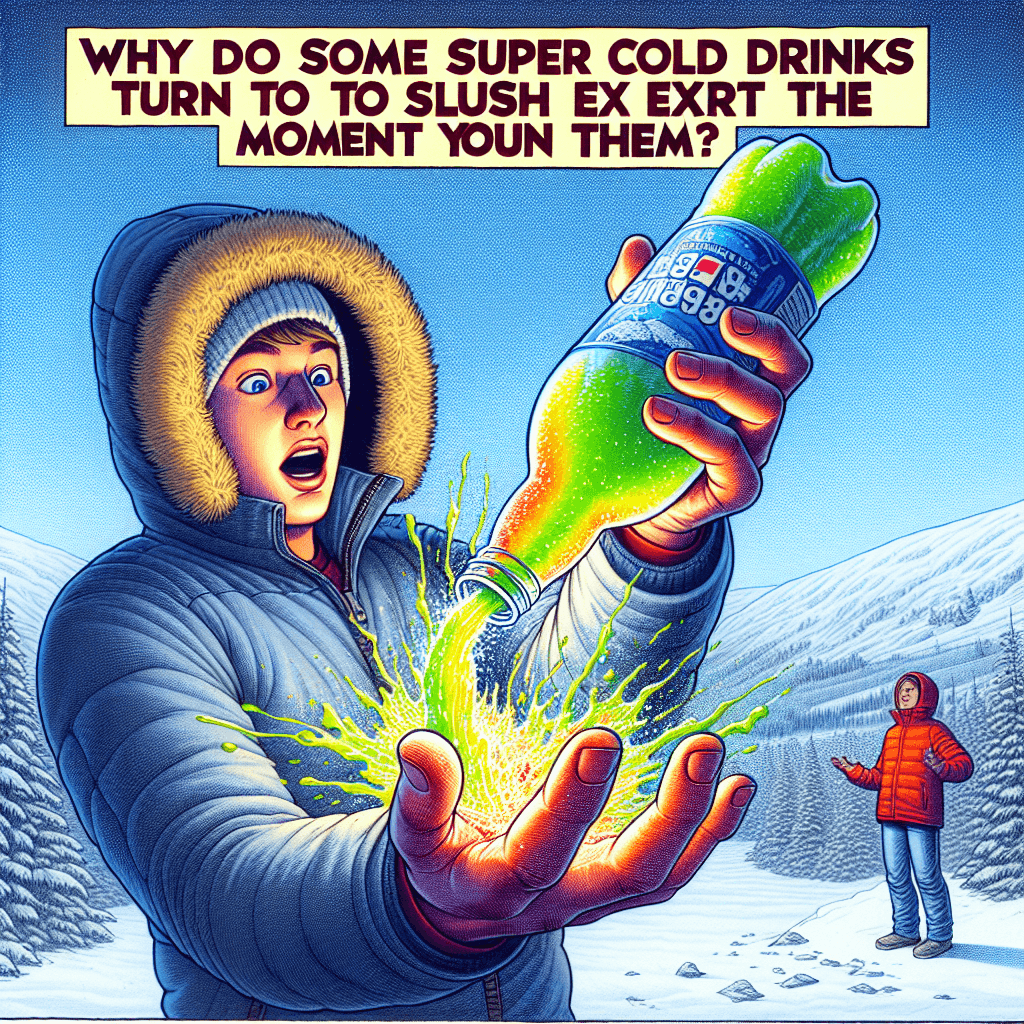 Why do some super cold drinks turn to slush the exact moment you open them?