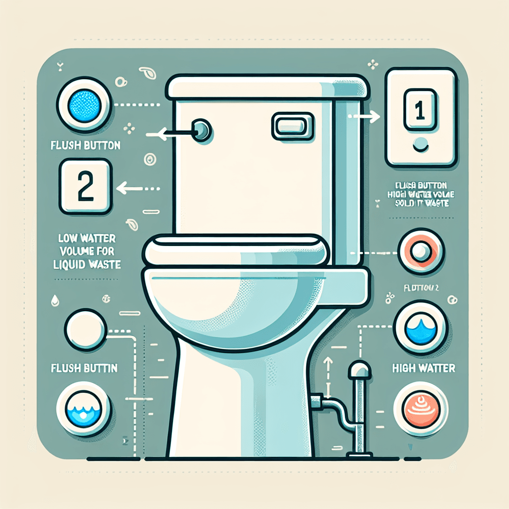 Why do some toilets have two different flush buttons?
