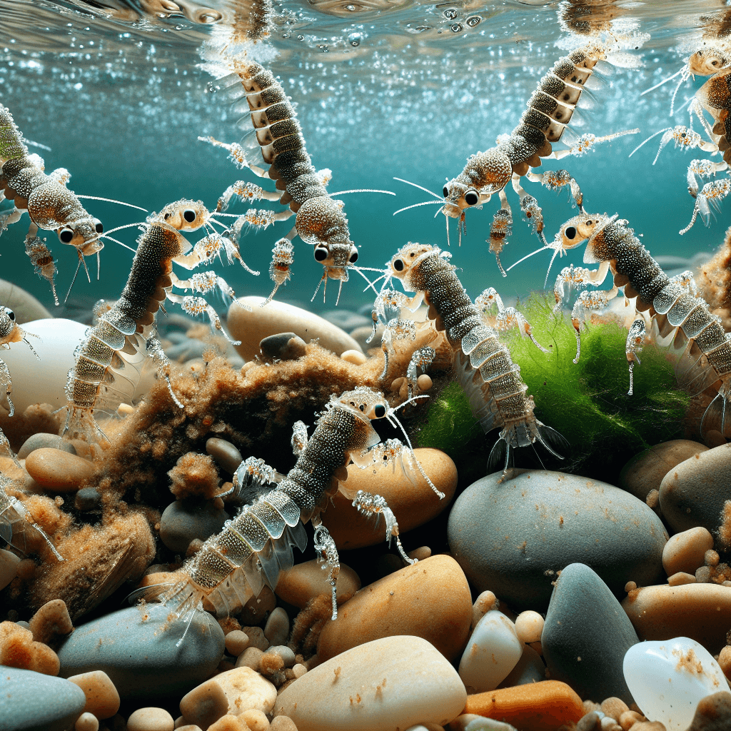 Why do some underwater insect larvae build intricate suits of armor from sand and jewels?