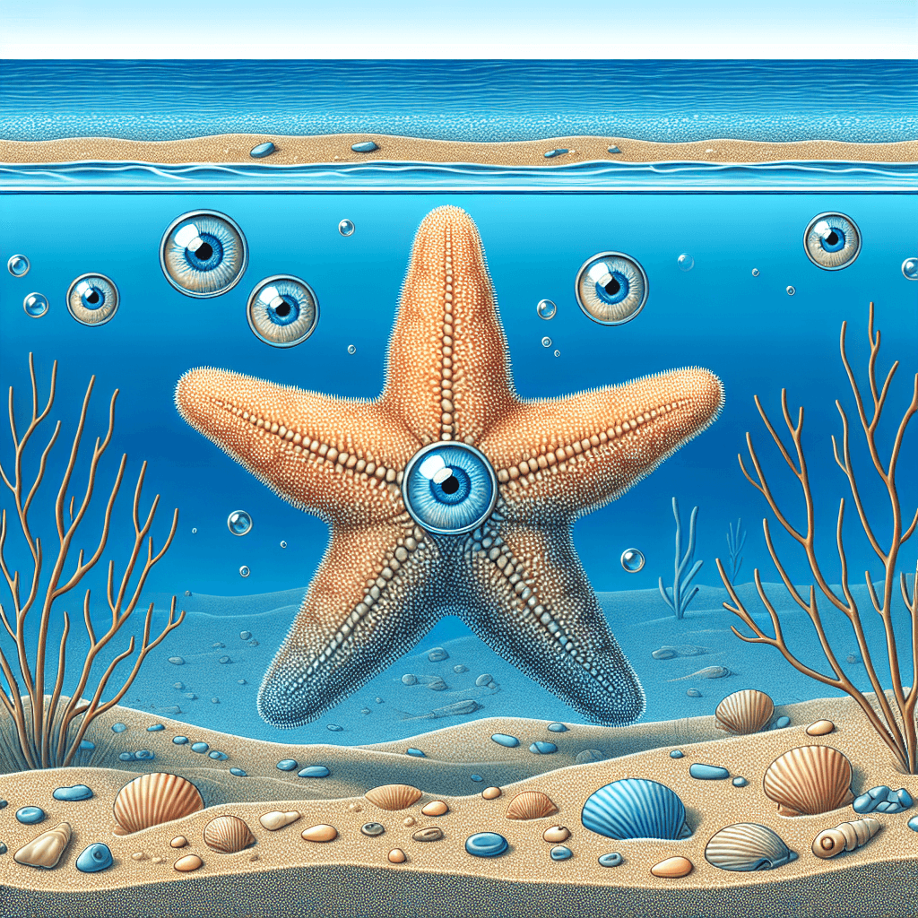 Why do starfish have an eye at the end of each arm?