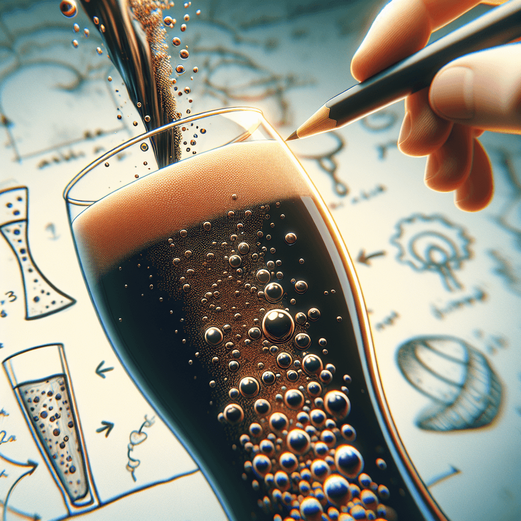 Why do the bubbles in a glass of Guinness appear to sink instead of rise?