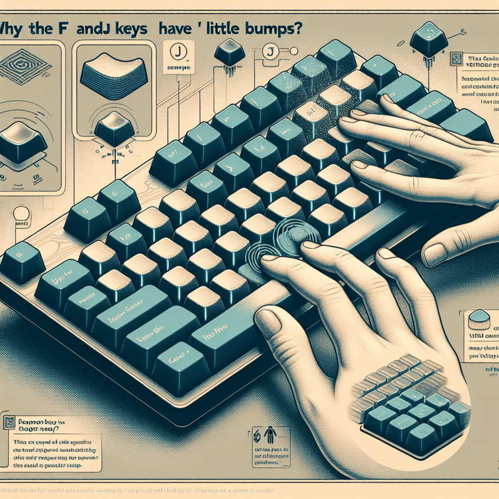 Why do the F and J keys on a keyboard have little bumps?