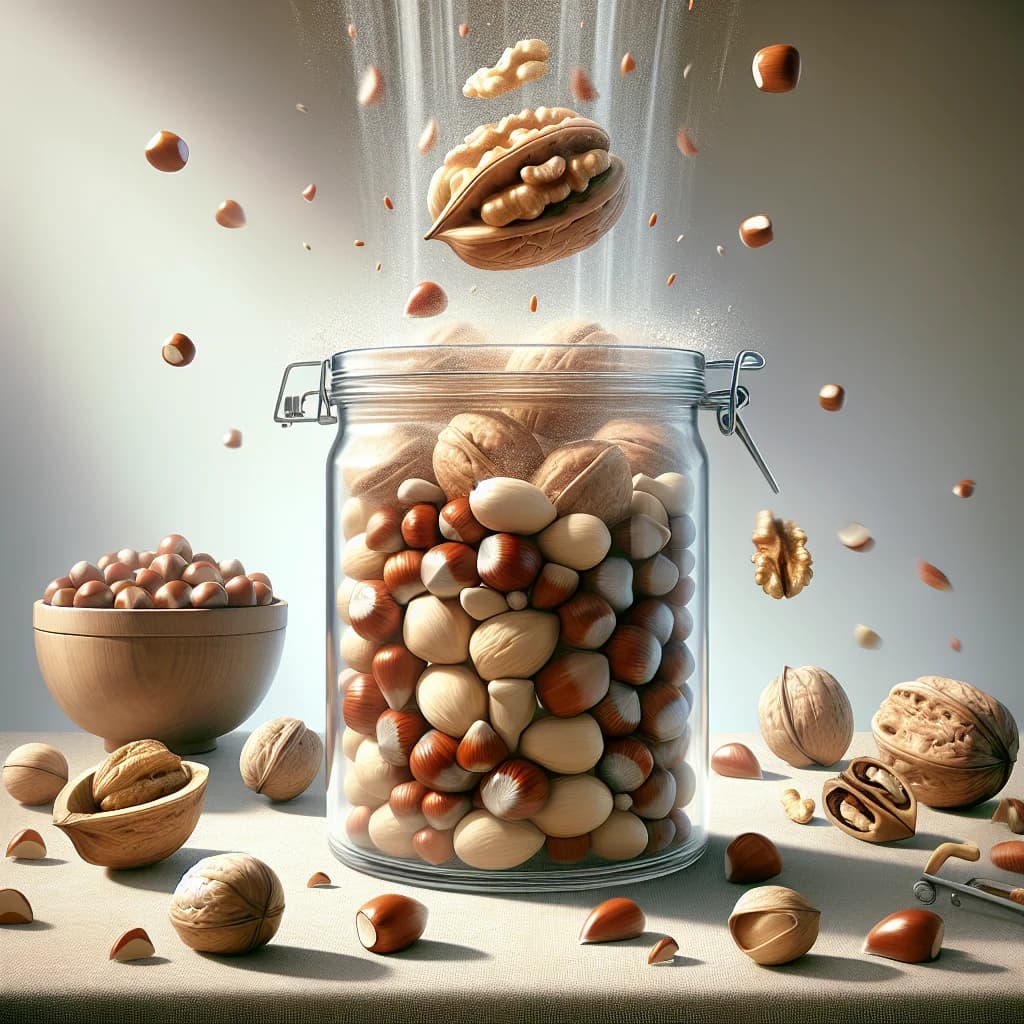 Why do the largest objects in a shaken container of mixed nuts always rise to the very top?