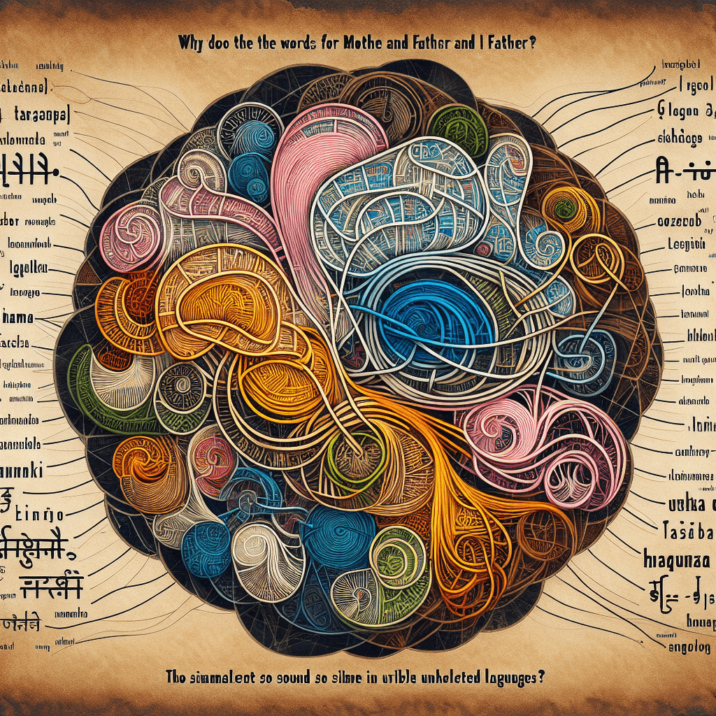 Why do the words for mother and father sound so similar in unrelated languages?