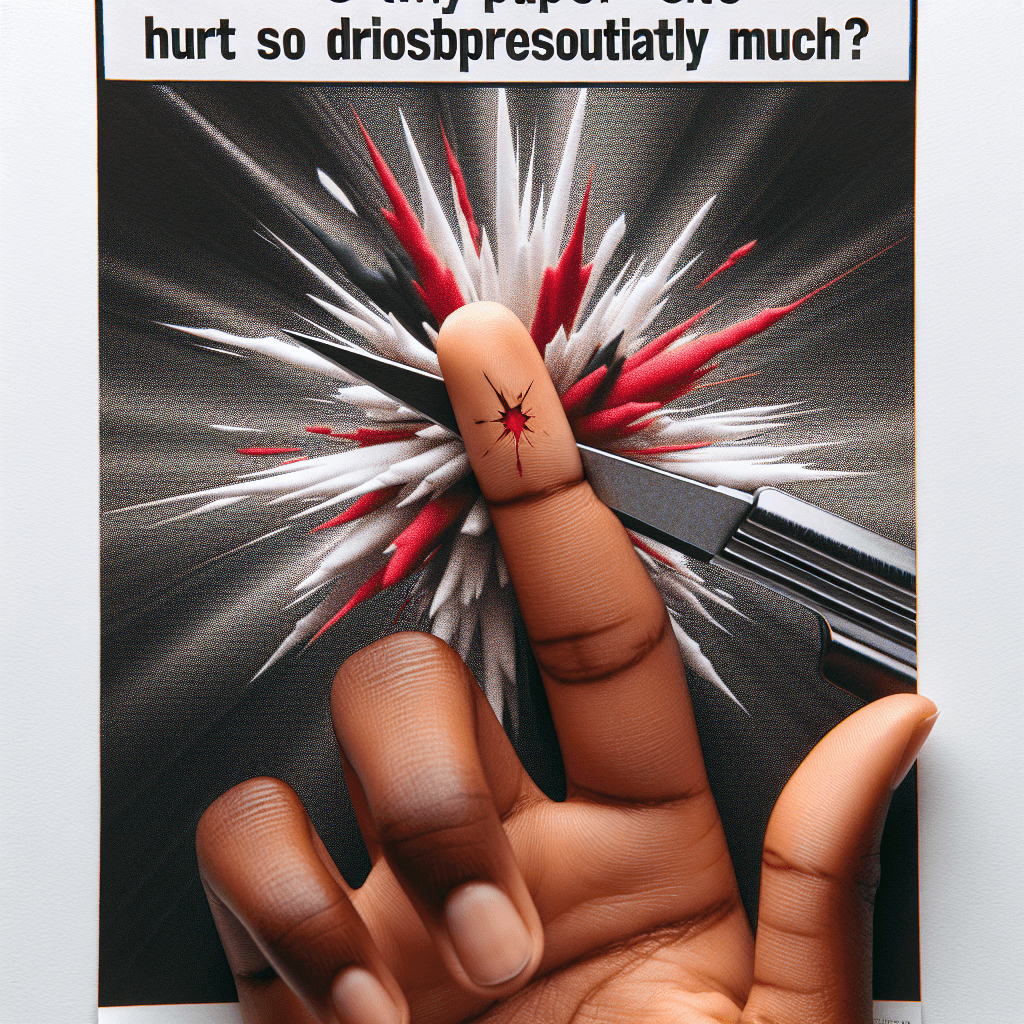 Why do tiny paper cuts hurt so disproportionately much?