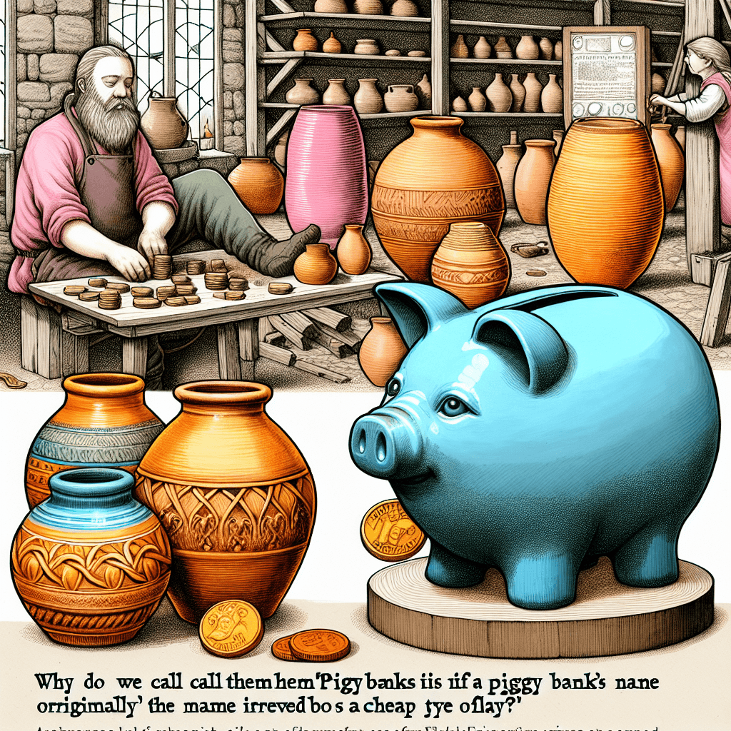 Why do we call them piggy banks if the name originally referred to a cheap type of clay?
