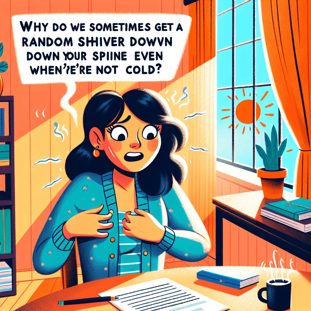 Why do we sometimes get a random shiver down our spine even when we're not cold?