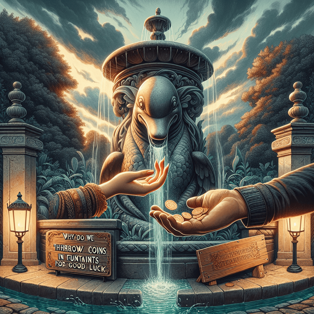 Why do we throw coins in fountains for good luck?