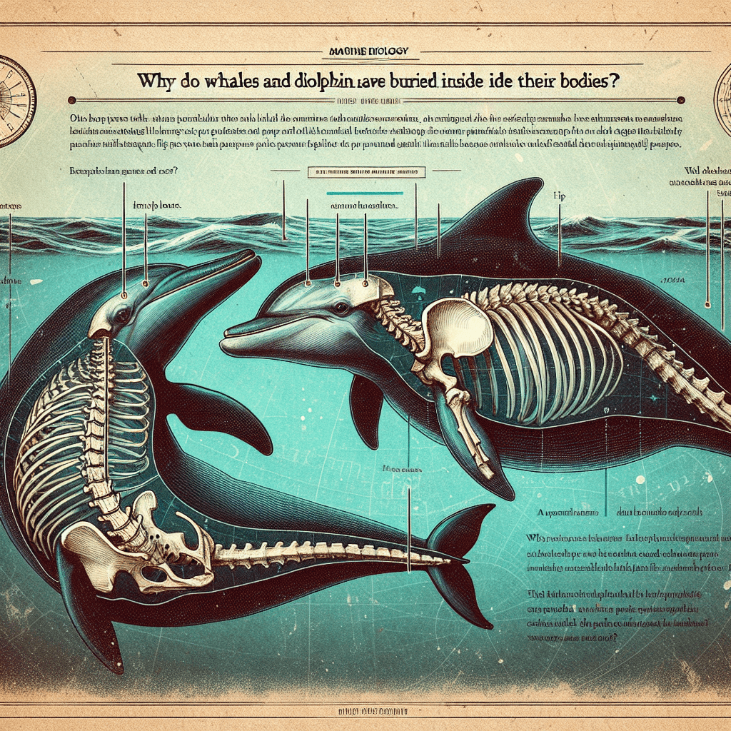 Why do whales and dolphins have hip bones buried deep inside their bodies?