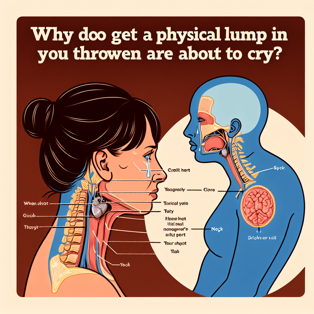 Why do you get a physical lump in your throat when you are about to cry?