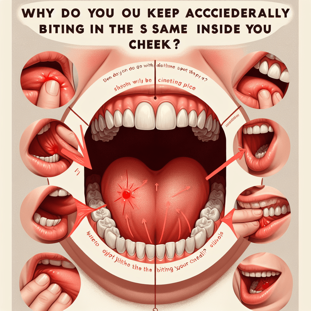 Why do you keep accidentally biting the same spot inside your cheek?