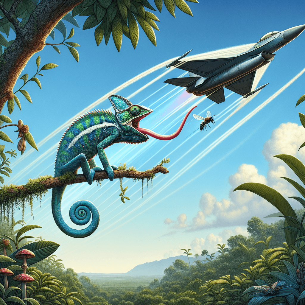 Why does a chameleon's tongue accelerate five times faster than a fighter jet?