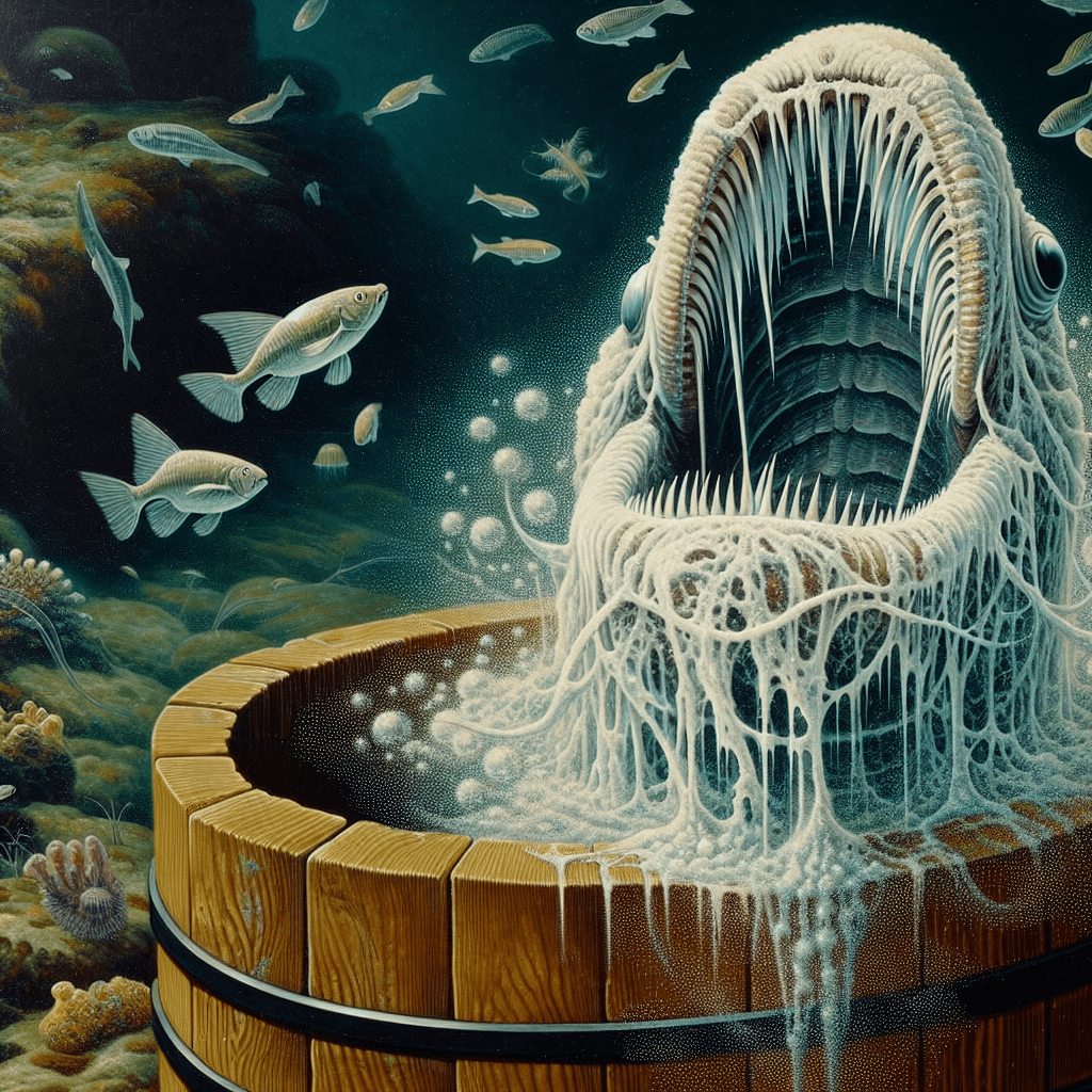 Why does a hagfish produce enough slime to instantly fill a bucket?