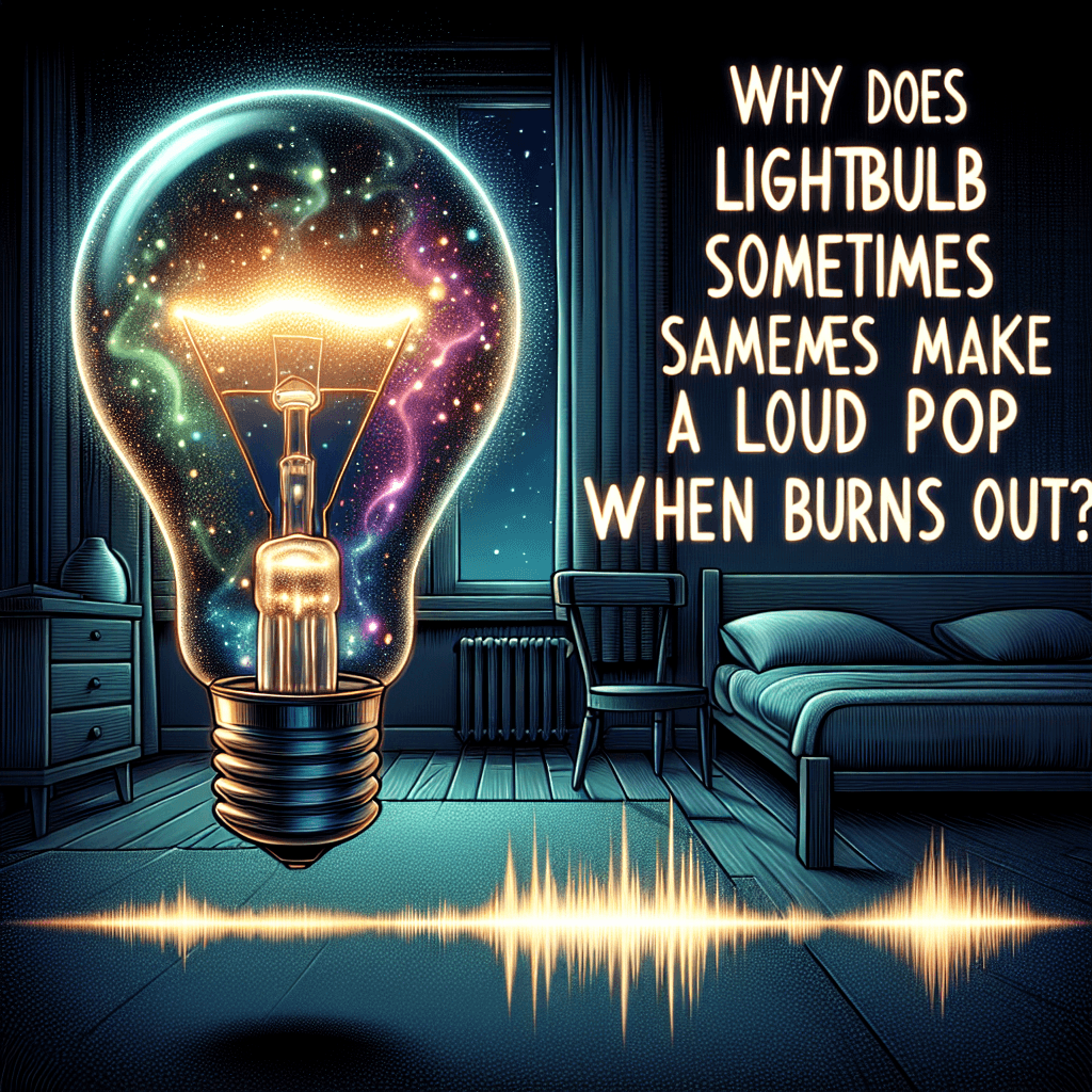Why does a lightbulb sometimes make a loud pop when it burns out?