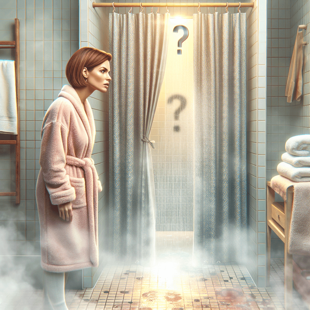 Why does a shower curtain always pull inward toward you instead of away when the water is running?