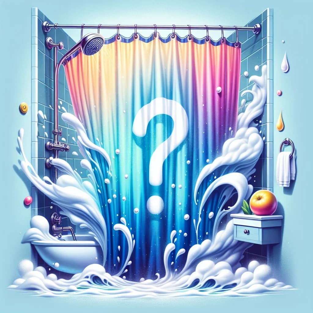 Why does a shower curtain always pull inward toward you when the water is running?