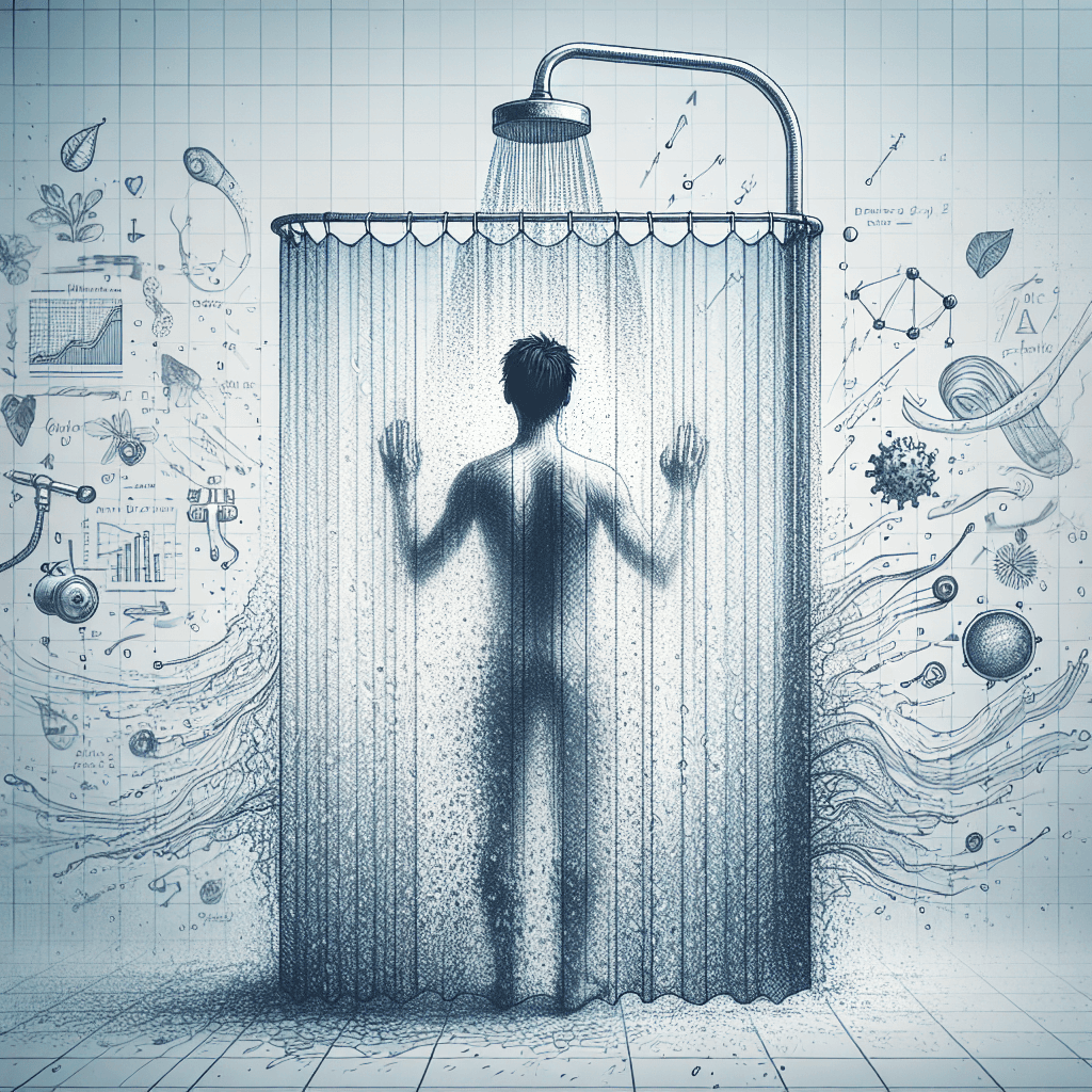 Why does a shower curtain blow inwards and stick to you?