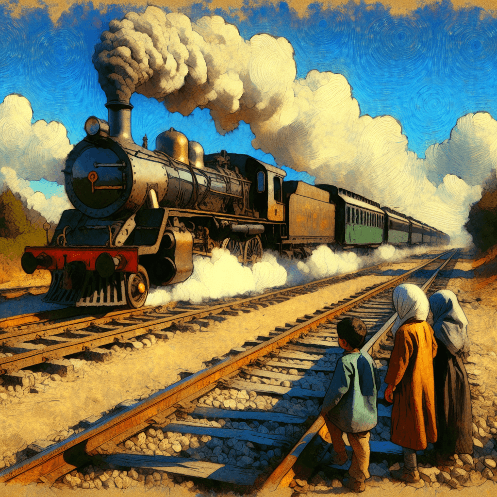 Why does a train on its tracks make that classic clickety-clack sound?