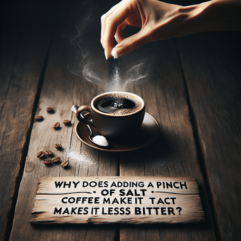 Why does adding a pinch of salt to coffee make it taste less bitter?