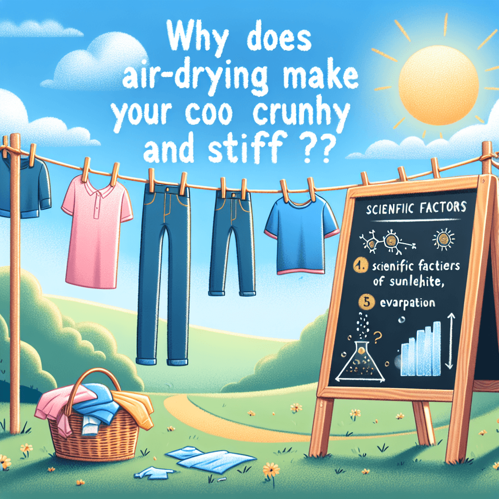 Why does air-drying make your clothes feel so crunchy and stiff?