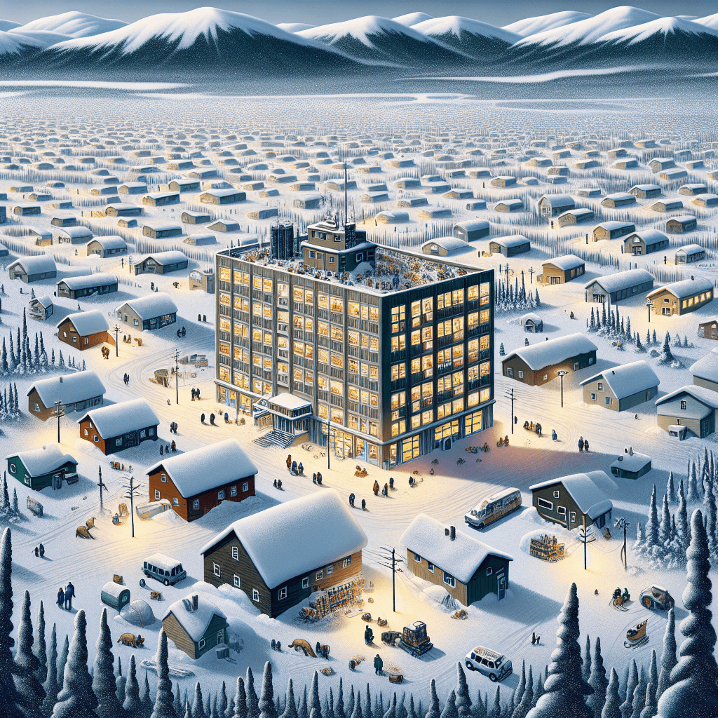 Why does an entire Alaskan town live together inside one single building?